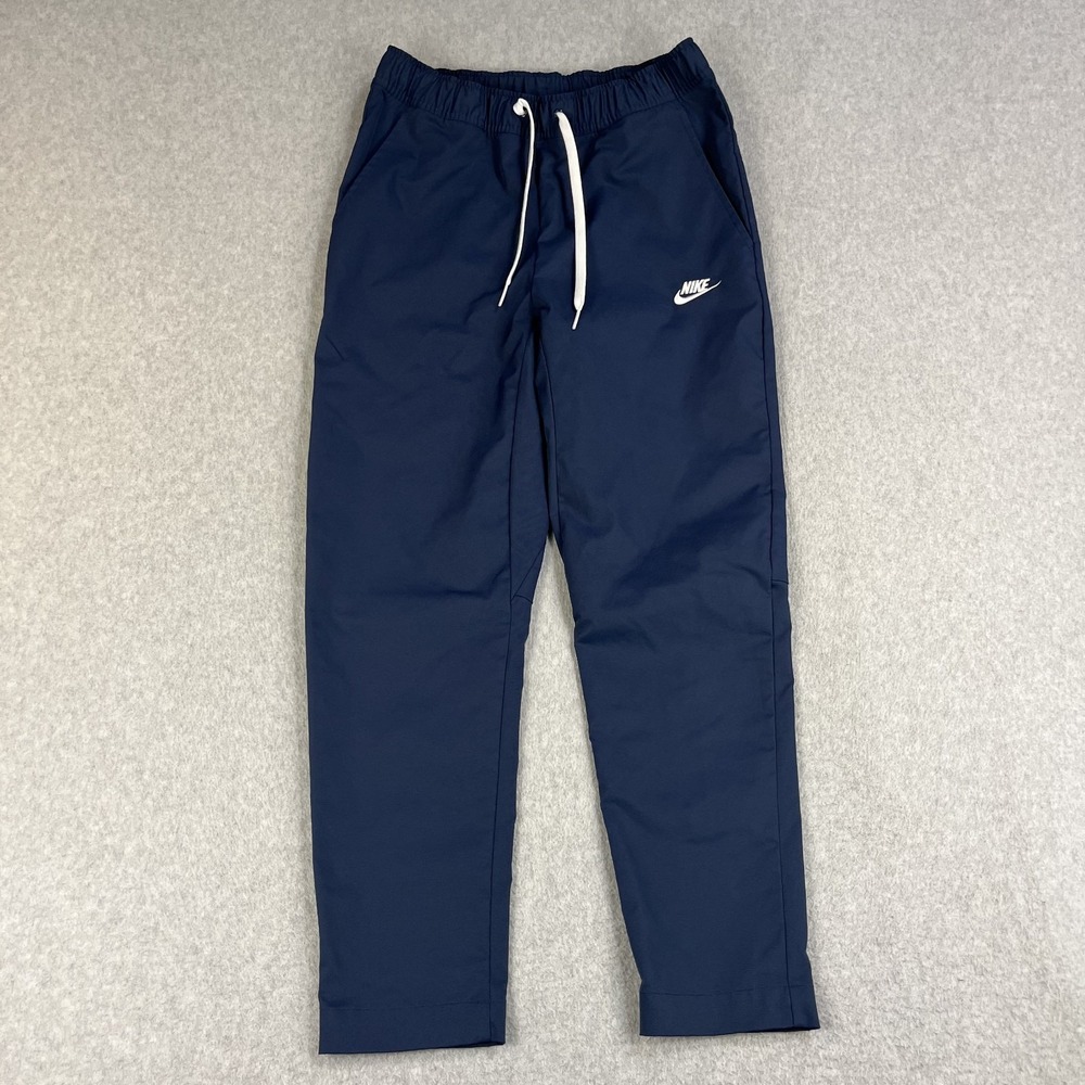 Nike Club Woven Tapered Leg Athletic Track Pants Mens Small Blue DX0623-010